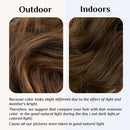 Estensioni dei capelli castano scuro/dorato