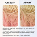 Estensioni dei capelli da biondo da spiaggia a rosa