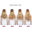 Estensioni dei capelli castano scuro